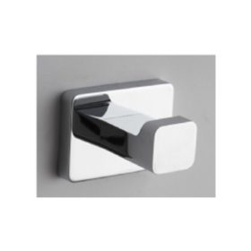   VIVA CUBE FÜRDŐSZOBAI FOGAS, 1 AKASZTÓ, FALRA SZERELHETŐ, FÉM, KRÓMOZOTT, SZÖGLETES