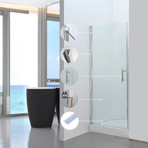 Solo New 80x195 cm állítható zuhanyajtó