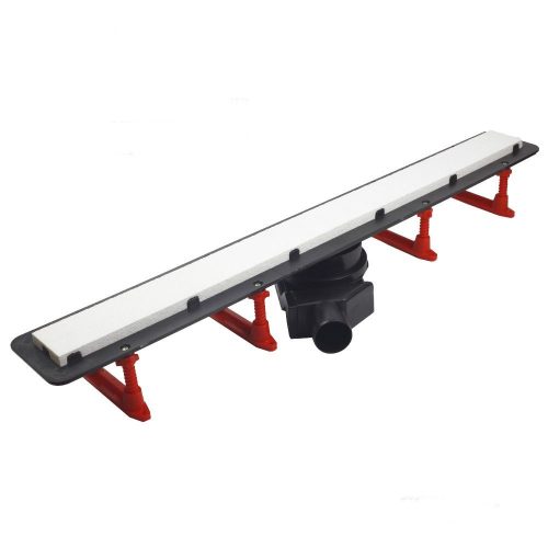 CONFLUO FRAMELESS LINE ZUHANYFOLYÓKA, 850MM SZÉLESSÉG, ÖNTISZTÍTÓ S SZIFON, ELBURKOLHATÓ VAGY FEHÉR SZÍNŰ ÜVEG, 48LITER/PERC ÁTFOLYÁS, SZIVÁRGÁSMENTES