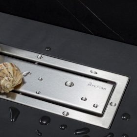   CONFLUO PREMIUM LINE ZUHANYFOLYÓKAKERETTEL, 450, 550, 650, 750, 850MM SZÉLESSÉG, ÖNTISZTÍTÓ S SZIFON, ELBURKOLHATÓ VAGY KRÓM SZÍN, 48L/PERC ÁTFOLYÁS