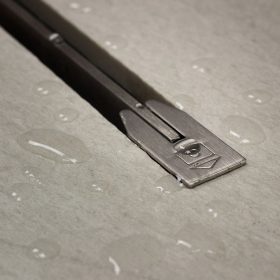   CONFLUO SLIM LINE ZUHANYFOLYÓKA, 450, 550, 650, 750, 850, 950, 1050, 1150MM SZÉLESSÉG, S SZIFON, KRÓM SZÍN, ÁLLÍTHATÓ RÁCS MAGASSÁG, 48L/PERC ÁTFOLYÁS