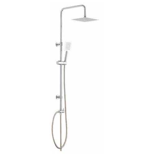 VIVA ZEN INOX FÉM ZUHANYRENDSZER, FEJ- ÉS KÉZIZUHANNYAL, SZÖGLETES, 20CM*20CM