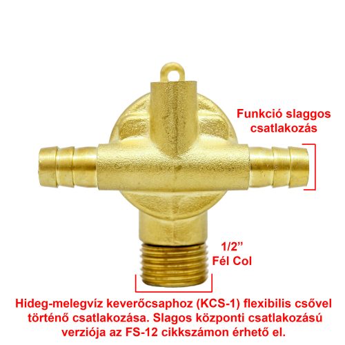 AQUAMAXX 2 FUNKCIÓS FUNKCIÓVÁLTÓ CSAPTELEP, FÉL COLOS BEMENETI CSATLAKOZÁS, 2DB SLAGOS KIMENETI CSATLAKOZÁS, VIZES VEZÉRLŐ