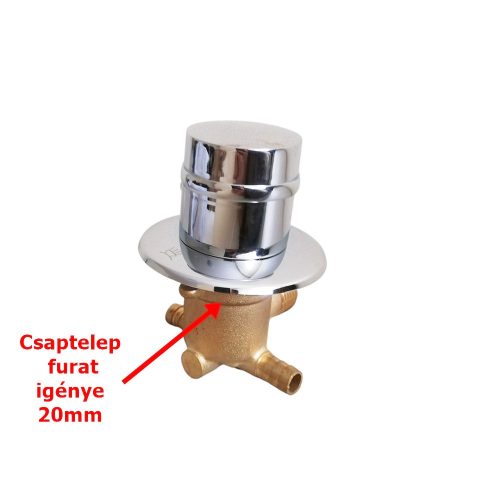 AQUAMAXX 2 FUNKCIÓS FUNKCIÓVÁLTÓ CSAPTELEP, FÉL COLOS BEMENETI CSATLAKOZÁS, 2DB SLAGOS KIMENETI CSATLAKOZÁS, VIZES VEZÉRLŐ