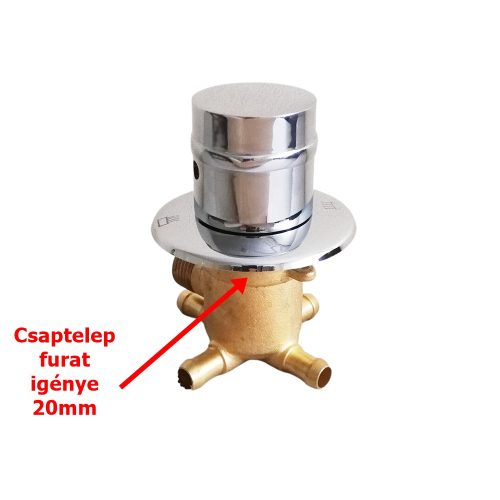AQUAMAXX 4 FUNKCIÓS FUNKCIÓVÁLTÓ CSAPTELEP, FÉL COLOS BEMENETI CSATLAKOZÁS, 4DB SLAGOS KIMENETI CSATLAKOZÁS, VIZES VEZÉRLŐ