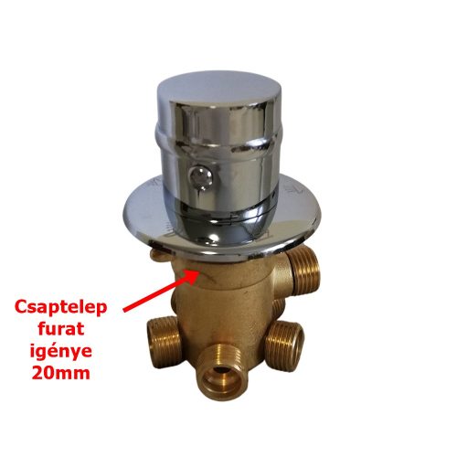 AQUAMAXX 5 FUNKCIÓS FUNKCIÓVÁLTÓ CSAPTELEP, FÉL COLOS BEMENETI CSATLAKOZÁS, 5DB FÉL COLOS KIMENETI CSATLAKOZÁS, VIZES VEZÉRLŐ