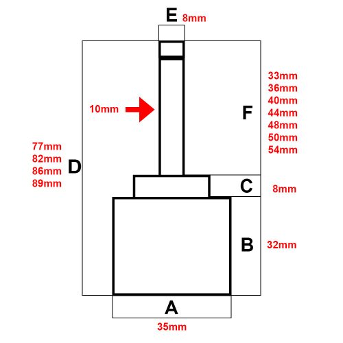 AQUAMAXX 4 FUNKCIÓS FUNKCIÓVÁLTÓ CSAPBETÉT FUNKCIÓVÁLTÓ CSAPTELEPHEZ, 89MM TELJES MAGASSÁGGAL, 35MM ÁTMÉRŐBEN
