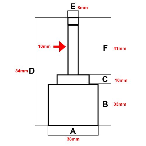 AQUAMAXX 5 FUNKCIÓS FUNKCIÓVÁLTÓ CSAPBETÉT FUNKCIÓVÁLTÓ CSAPTELEPHEZ, 84MM TELJES MAGASSÁGGAL, 38MM ÁTMÉRŐBEN