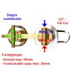 AQUAMAXX 3 FUNKCIÓS 1 RÉSZES FUNKCIÓVÁLTÓ CSAPTELEP HÁTFALAS ZUHANYKABINBA, ÖSSZEKÖTTETÉS FIX RÉZCSŐ, SLAGOS FUNKCIÓVÁLTÓ CSATLAKOZÁS, VIZES VEZÉRLŐ