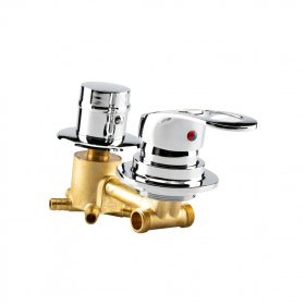   AQUAMAXX 5 FUNKCIÓS 1 RÉSZES FUNKCIÓVÁLTÓ CSAPTELEP HÁTFALAS ZUHANYKABINBA, ÖSSZEKÖTTETÉS FIX RÉZCSŐ, SLAGOS FUNKCIÓVÁLTÓ CSATLAKOZÁS, VIZES VEZÉRLŐ