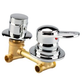   AQUAMAXX 2 FUNKCIÓS 1 RÉSZES FUNKCIÓVÁLTÓ CSAPTELEP HÁTFALAS ZUHANYKABINBA, ÖSSZEKÖTÉS FIX RÉZCSŐ, FÉL COLOS CSATLAKOZÁS, KEVERŐ CSAP, VIZES VEZÉRLŐ