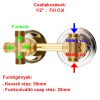 AQUAMAXX 4 FUNKCIÓS 1 RÉSZES FUNKCIÓVÁLTÓ CSAPTELEP HÁTFALAS ZUHANYKABINBA, ÖSSZEKÖTÉS FIX RÉZCSŐ, FÉL COLOS CSATLAKOZÁS, KEVERŐ CSAP, VIZES VEZÉRLŐ