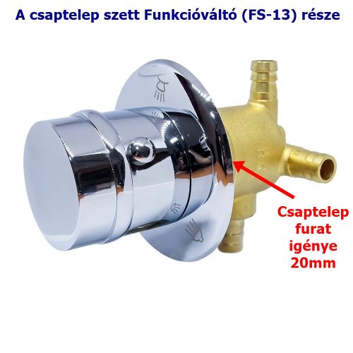 AQUAMAXX 3 FUNKCIÓS 2 RÉSZES FUNKCIÓVÁLTÓ CSAPTELEP SZETT, CSAPTELEP RÉSZEK SLAGOS ÖSSZEKÖTÉSE, SLAGOS FUNKCIÓVÁLTÓ CSATLAKOZÁS, VIZES VEZÉRLŐ