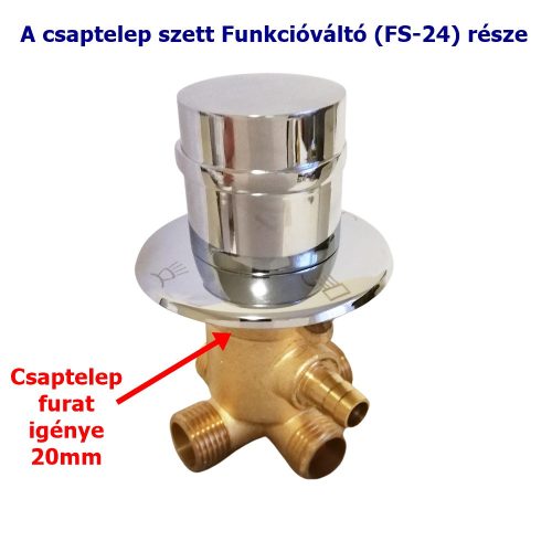 AQUAMAXX 4 FUNKCIÓS 2 RÉSZES FUNKCIÓVÁLTÓ CSAPTELEP SZETT, CSAPTELEP RÉSZEK SLAGOS ÖSSZEKÖTÉSE, FÉL COLOS FUNKCIÓVÁLTÓ CSATLAKOZÁS, VIZES VEZÉRLŐ