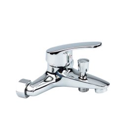   AQUAMAXX FALRA SZERELHETŐ KRÓM KÁDTÖLTŐ ZUHANY CSAPTELEP, BILLENŐKAR, 2 FUNKCIÓS CSAPTELEP, KERÁMIA BETÉT, FALI CSAPTELEP, RÉZ CSAPTEST