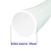 FEHÉR RAGASZTHATÓ SPIRÁL ERŐSÍTETT PVC FLEXIBILIS BORDÁZOTT NYOMÓCSŐ D20MM KÜLSŐ ÁTMÉRŐVEL