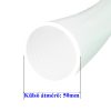 FEHÉR RAGASZTHATÓ SPIRÁL ERŐSÍTETT PVC FLEXIBILIS BORDÁZOTT NYOMÓCSŐ D50MM KÜLSŐ ÁTMÉRŐVEL