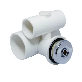  AQUAMAXX HIDROMASSZÁZS KÁDFALBA ÉPÍTHETŐ MASSZÁZS FÚVÓKA, 1" COLOS VÍZ CSATLAKOZÁS, 1/2" LEVEGŐ CSATLAKOZÁS, KRÓM MINI FÚVÓKA FEJ