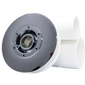   AQUAMAXX HIDROMASSZÁZS KÁDFALBA ÉPÍTHETŐ MASSZÁZS FÚVÓKA, 1" COLOS VÍZ CSATLAKOZÁS, 1/2" LEVEGŐ CSATLAKOZÁS, 65MM KRÓM TAKARÓ FELÜLET, FURATIGÉNY 41MM