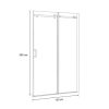 Bold 130x195 cm görgős zuhanyajtó