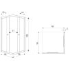 OLGA SQ 100x100 szögletes zuhanykabin zuhanytálca nélkül
