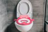 Wc szűkítő ülőke fülekkel puha párnával rózsaszín