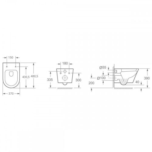 Ride falba építhető WC tartály szett