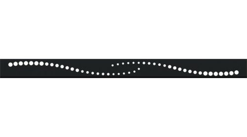 STYRON folyókához rács Sinus 600-as, matt fekete