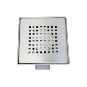   SAY GOZDE ROZSDAMENTES PADLÓÖSSZEFOLYÓ, 10*10CM ÉS 15*15CM MÉRETBEN, ROZSDAMENTES ACÉL RÁCS ÉS KERET