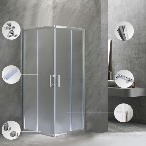 Spirit Matt 80x80 cm szögletes zuhanykabin, zuhanytálca nélkül