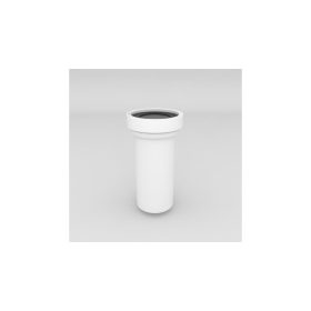 WC bekötőcső, egyenes, hosszú, műanyag, Ø110 mm