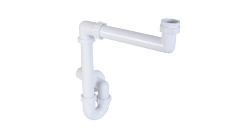 Helytakarékos csőszifon 6/4", leeresztőszelep nélkül, Ø40 mm-es elfolyással