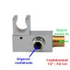 AQUAMAXX PRÉMIUM FÉM SZÖGLETES KÉZI ZUHANYTARTÓ GÉGECSŐ CSATLAKOZÓVAL, KRÓM, FALRA SZERELHETŐ TIPLIVEL, ½” COLOS CSATLAKOZÁS