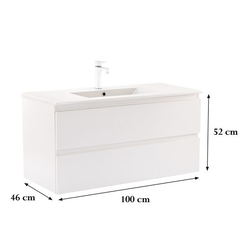 Vario Forte 100 alsó szekrény mosdóval