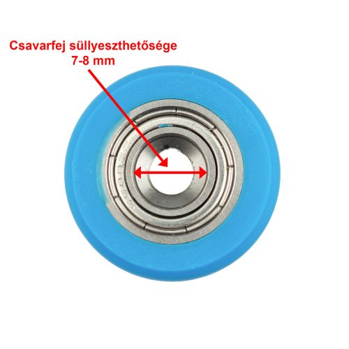 AQUAMAXX EXTRÉM ROZSDAMENTES CSAPÁGYAZOTT ZUHANYKABIN GÖRGŐ KERÉK, 24MM KERÉKÁTMÉRŐ, 5-6MM KERÉKVASTAGSÁG