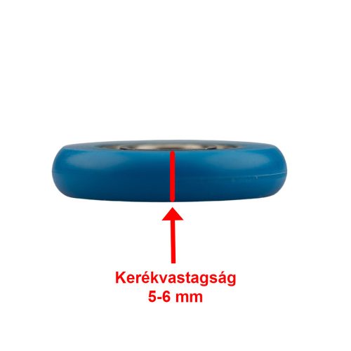 AQUAMAXX EXTRÉM ROZSDAMENTES CSAPÁGYAZOTT ZUHANYKABIN GÖRGŐ KERÉK, 24MM KERÉKÁTMÉRŐ, 5-6MM KERÉKVASTAGSÁG