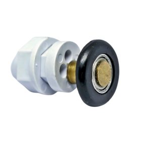   AQUAMAXX SZIMPLA KEREKES ZUHANYKABIN GÖRGŐ, 16MM ÜVEGFURAT ÁTMÉRŐVEL, 19-29MM KERÉKÁTMÉRŐ, ROZSDAMENTES ÉS NEM ROZSDAMENTES CSAPÁGYAZOTT KERÉKKEL