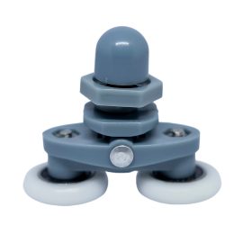   AQUAMAXX DUPLA KEREKES EXCENTERES BEÁLLÍTÁSÚ ZUHANYKABIN GÖRGŐ, 19-27MM KERÉKÁTMÉRŐVEL, ROZSDAMENTES ÉS NEM ROZSDAMENTES CSAPÁGYAZOTT KERÉKKEL