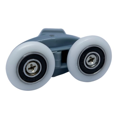 AQUAMAXX DUPLA KEREKES EXCENTERES BEÁLLÍTÁSÚ ZUHANYKABIN GÖRGŐ, 23MM KERÉKÁTMÉRŐVEL, NEM ROZSDAMENTES CSAPÁGYAZOTT KERÉKKEL