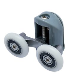   AQUAMAXX DUPLA KEREKES FELSŐ ZUHANYKABIN GÖRGŐ, CSILLAGCSAVAROS BEÁLLÍTÁS, 19-27MM KERÉKÁTMÉRŐ, ROZSDAMENTES ÉS NEM ROZSDAMENTES KERÉK