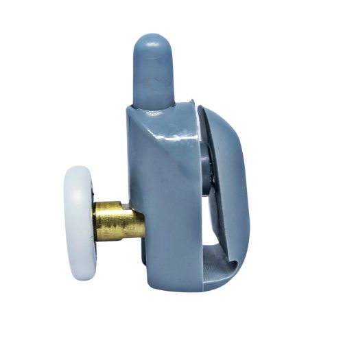 AQUAMAXX SZIMPLA KEREKES ALSÓ ZUHANYKABIN GÖRGŐ,  RUGÓS BEÁLLÍTÁSSAL NYOMÓGOMBBAL, 29MM KERÉKÁTMÉRŐ, ROZSDAMENTES CSAPÁGYAZOTT KERÉKKEL