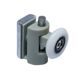   AQUAMAXX SZIMPLA KEREKES ALSÓ ZUHANYKABIN GÖRGŐ, RUGÓS BEÁLLÍTÁS NYOMÓGOMBBAL, 10MM ÜVEGFURAT, 19-27MM KERÉKÁTMÉRŐ, ROZSDAMENTES ÉS NEM ROZSDAMENTES KERÉK