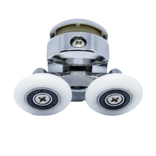 AQUAMAXX DUPLA KEREKES FELSŐ ZUHANYKABIN GÖRGŐ, CSILLAG CSAVAROS BEÁLLÍTÁS, 23MM KERÉKÁTMÉRŐ, 12MM ÜVEGFURAT, ROZSDAMENTES ÉS NEM ROZSDAMENTES KERÉK