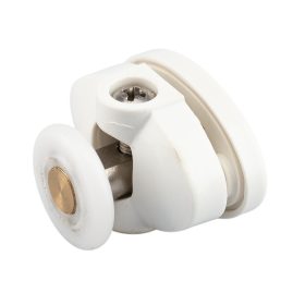   AQUAMAXX FELSŐ SZIMPLA ZUHANYKABIN GÖRGŐ, BEÁLLÍTÁS CSILLAGCSAVAR, 26,5MM FURATTÁVOLSÁG, 23-25MM KERÉKÁTMÉRŐ, 4MM SZÉLES KERÉK, ROZSDAMENTES KERÉK IS