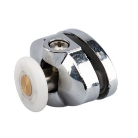   AQUAMAXX FELSŐ SZIMPLA ZUHANYKABIN GÖRGŐ, BEÁLLÍTÁS CSILLAGCSAVAR, 26,5MM FURATTÁVOLSÁG, 23-25MM KERÉKÁTMÉRŐ, 4MM SZÉLES KERÉK, ROZSDAMENTES KERÉK IS