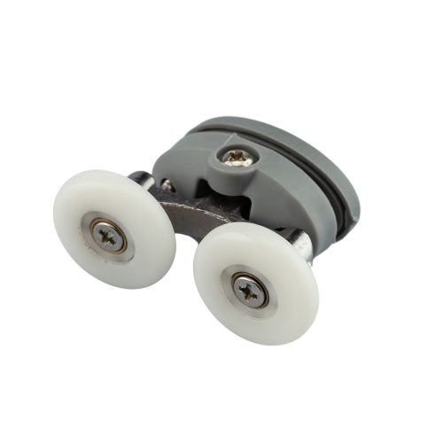 AQUAMAXX FELSŐ DUPLA ZUHANYKABIN GÖRGŐ, BEÁLLÍTÁS CSILLAGCSAVAR, 26,5MM FURATTÁVOLSÁG, 24MM KERÉKÁTMÉRŐ, ROZSDAMENTES KERÉK IS