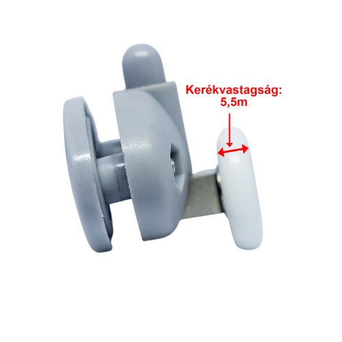 AQUAMAXX ALSÓ RUGÓS SZIMPLA ZUHANYKABIN GÖRGŐ, 30MM A FURATOK TÁVOLSÁG, 25MM KERÉKÁTMÉRŐ, ROZSDAMENTES ÉS NEM ROZSDAMENTES KERÉK