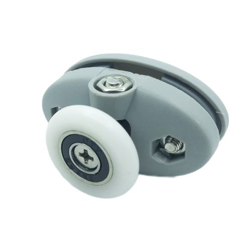 AQUAMAXX FELSŐ SZIMPLA ZUHANYKABIN GÖRGŐ, BEÁLLÍTÁS CSILLAGCSAVARRAL, 26,5MM ÉS 30MM FURATTÁVOLSÁG, 25MM KERÉKÁTMÉRŐ, ROZSDAMENTES KERÉKKEL IS