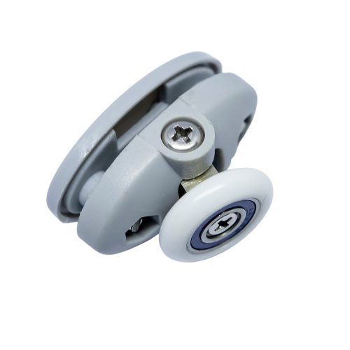 AQUAMAXX FELSŐ SZIMPLA ZUHANYKABIN GÖRGŐ, BEÁLLÍTÁS CSILLAGCSAVARRAL, 26,5MM FURATTÁVOLSÁG, 23MM KERÉKÁTMÉRŐ, ROZSDAMENTES KERÉK