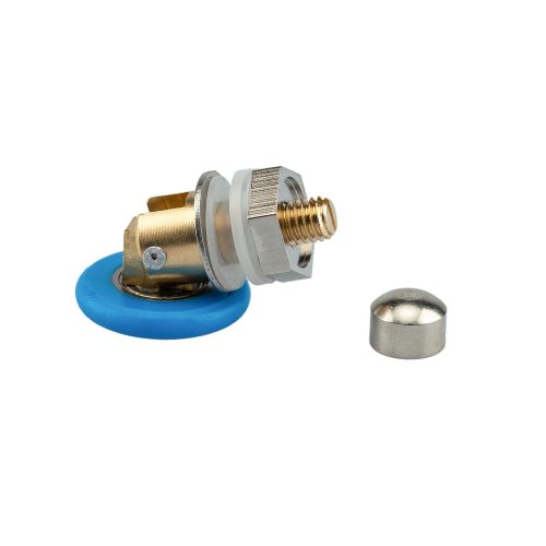 AQUAMAXX CSUKLÓS SZIMPLA ZUHANYKABIN GÖRGŐ, 23MM-25MM KERÉKÁTMÉRŐ, 8MM ÜVEGFURAT, 4MM KERÉKVASTAGSÁG, ROZSDAMENTES ÉS NEM ROZSDAMENTES KERÉKKEL